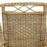 Manau and rattan armchair