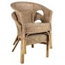 Fauteuil en moelle de rotin