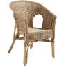 Rattan core armchair