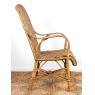 Manau and rattan armchair
