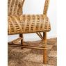 Manau and rattan armchair