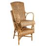 Manau and rattan armchair