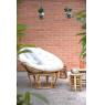 Rattan papasan chair with cushion