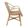 Manau and rattan armchair