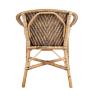 Manau and rattan armchair
