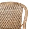 Manau and rattan armchair