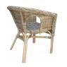 Grey pulut rattan armchair