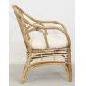 Brown rattan armchair
