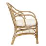 Fauteuil en rotin marron