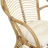 Fauteuil en rotin marron