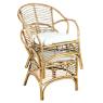 Fauteuil en rotin marron