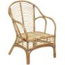 Fauteuil en rotin marron