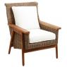 Grey pulut rattan and teak wood suite - WELLINGTON