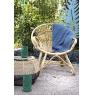 Natural rattan armchair