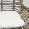 Grey stained rattan armchair