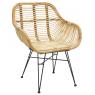 Rattan unpeeled armchair