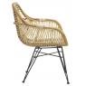 Rattan unpeeled armchair