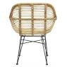 Rattan unpeeled armchair