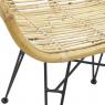 Rattan unpeeled armchair