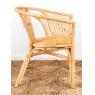 Natural rattan armchair
