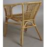 Natural rattan armchair