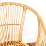 Natural rattan armchair