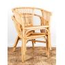 Natural rattan armchair