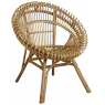 Natural rattan armchair