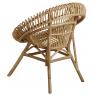 Natural rattan armchair