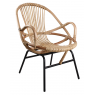 Rattan and metal chair 