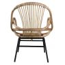 Rattan and metal chair 