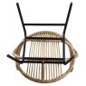 Rattan and metal chair 