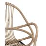 Fauteuil coquille en rotin
