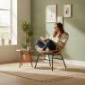 Fauteuil coquille en rotin