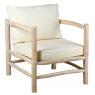 Natural teak branches Arthur armchair