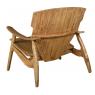 Fauteuil design en teck naturel Brazil