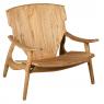 Fauteuil design en teck naturel Brazil