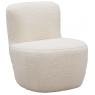 Polyester and wood armchair Mouton