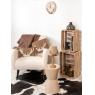 Polyester and wood design armchair Mouton