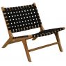 Teak and nylon armchair