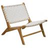 Teak and nylon armchair