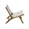 Teak and nylon armchair