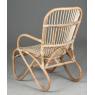 Natural rattan cocooning armchair 