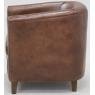 Fauteuil club en cuir de buffle