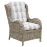 Armchair in grey kubu