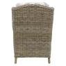 Armchair in grey kubu