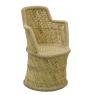 Fauteuil en roseau naturel