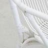 White rattan armchair