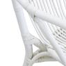 Fauteuil en rotin laqué blanc