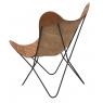 Brown leather Butterfly armchair